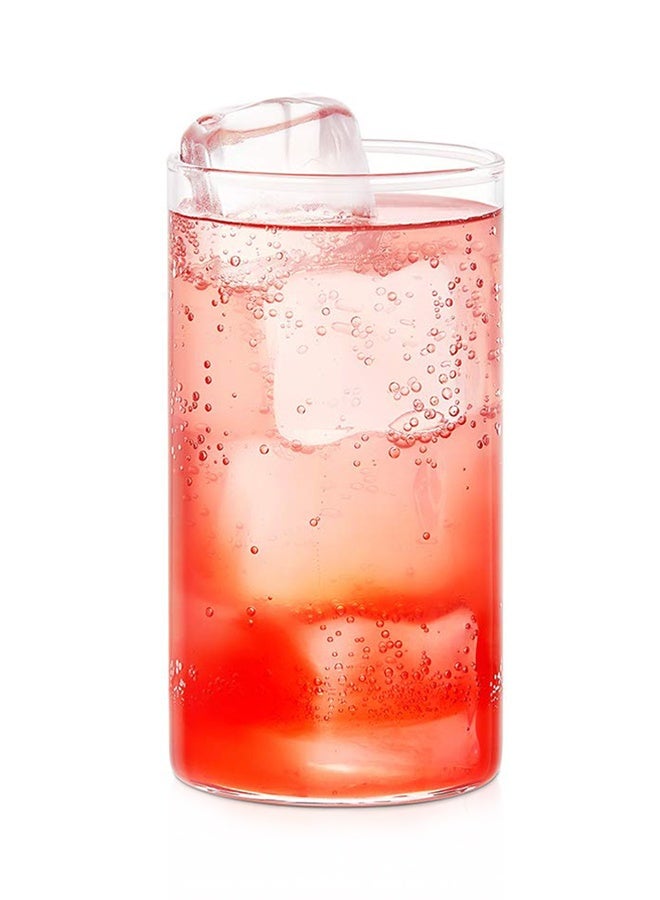 6-Piece Vision Large Glass Set , Heat-Resistant Glass Cylinder Cups, Stylish Design Drinking Glasses For Juice and Water , Multi-Functional Glassware Collection, Clear - Image 4